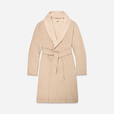 UGG® Women's Duffield Robe Fleece Robes in Oatmeal Heather