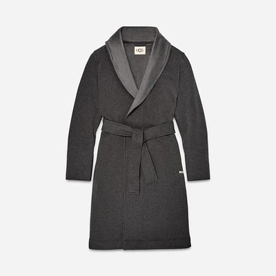 UGG® Women's Duffield Robe Fleece Robes in Black Bear Heather