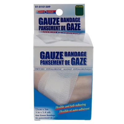 3" White GAUZE Bandage Boxed