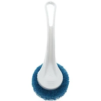 Round Scouring Pad with Plastic Handle