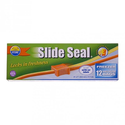 Medium Size Slide Seal Freezer Bags 12PK