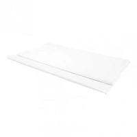 Nappe rectangulaire blanche en plastique