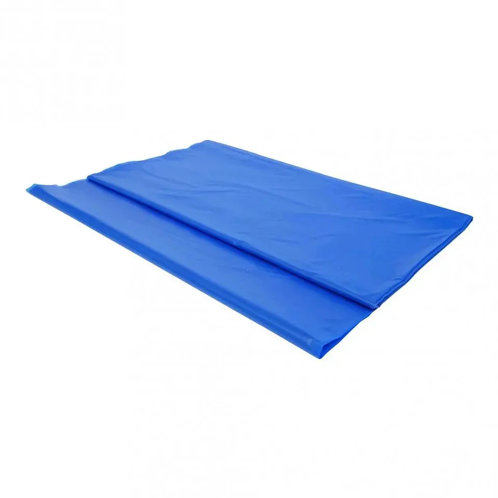 Nappe rectangulaire bleue en plastique