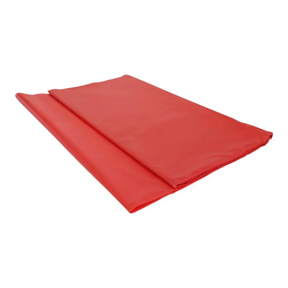 Rectangular Red Plastic Tablecloth