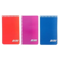 Spiral Memo Note Pads 3PK (Assorted Colours)