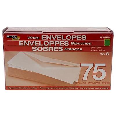 75PK White Envelopes