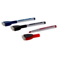 Dry-Erase Markers with Built-in Eraser 3PK