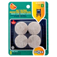 8Pk Round Felt Protectors