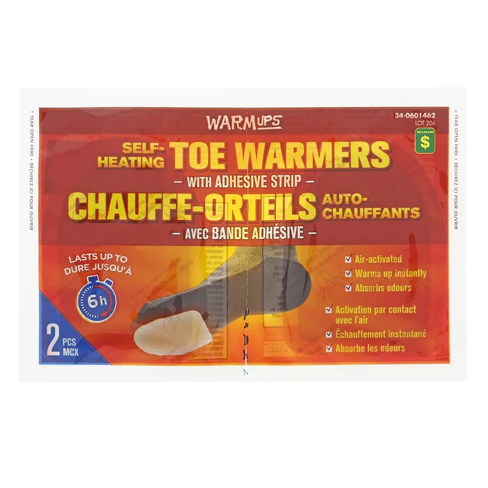 2PK Toe Warmers with Adhesive