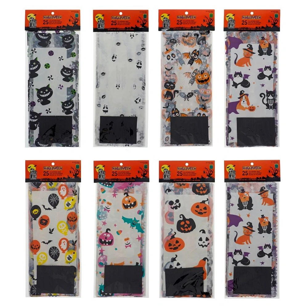 25 Pk Halloween Candy Bags