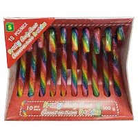 10PK Christmas Fruity Candy Canes