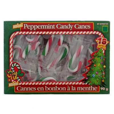 18PK Mini Christmas Candy Canes in a Box