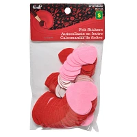 Valentine Self Adhesive Felt Hearts