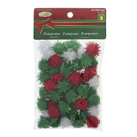 Christmas Pompom with Tinsel in a Bag