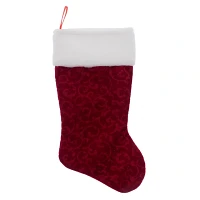 Christmas Fancy Velour Stocking