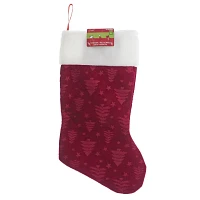 Christmas Fancy Velour Stocking