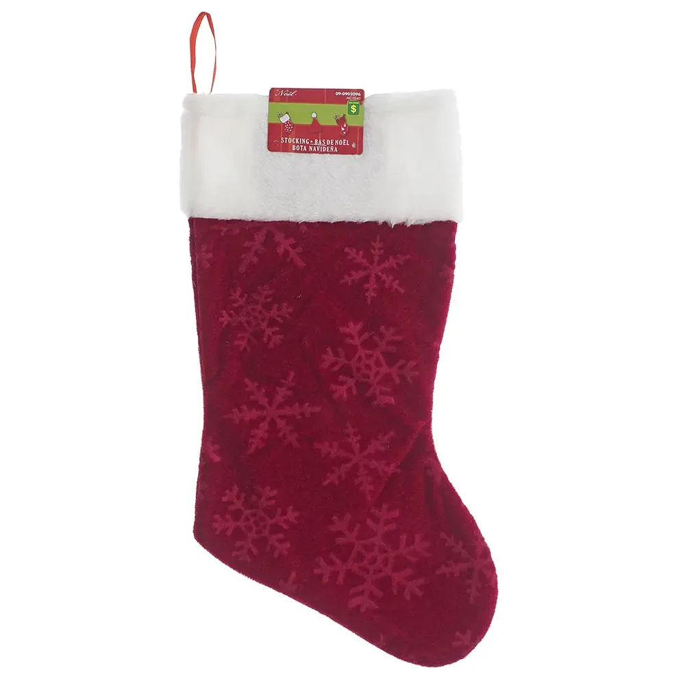 Christmas Fancy Velour Stocking