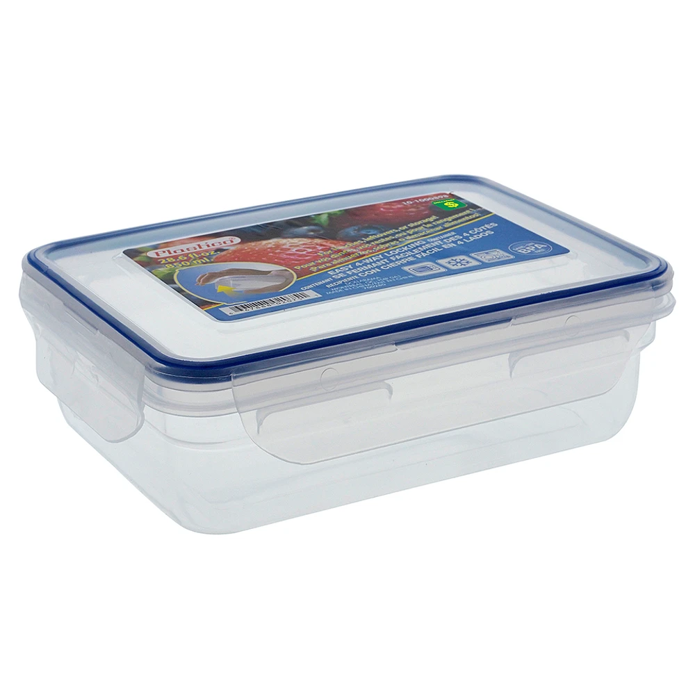 4-Way Lock Food Container (Assorted Colours)