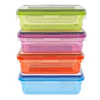 4-Way Lock Food Container (Assorted Colours)