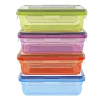 4-Way Lock Food Container (Assorted Colours)