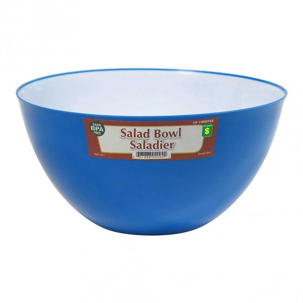 Plastic Salad Bowl (Assorted Colours