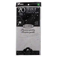 20 Sheet White Tissue Wrap - Confetti Sparkles