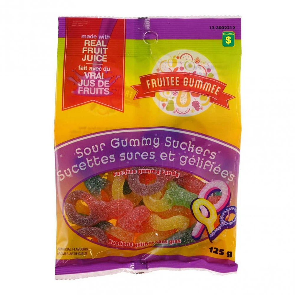 Sour Gummy Suckers