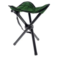 Tripod Camping Stool With Canvas Seat