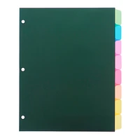 Index Dividers 8PK (Assorted Colours)