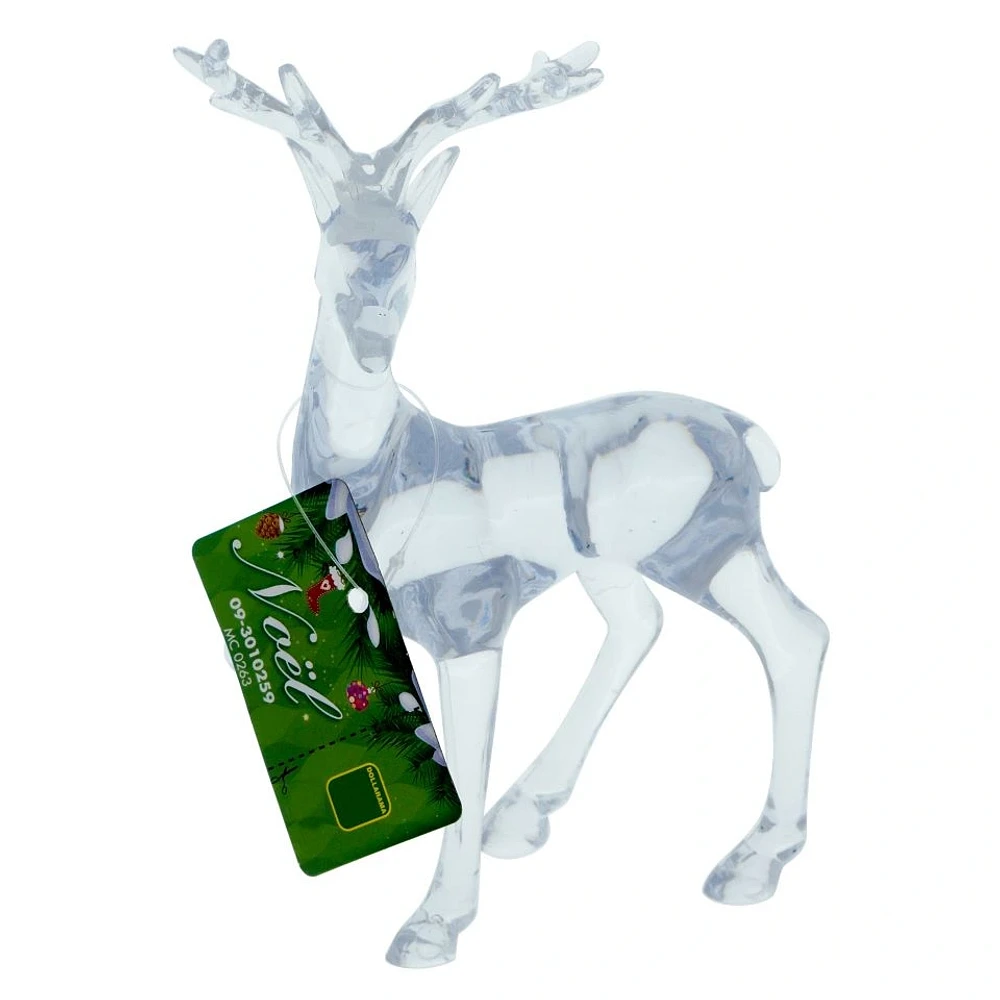 Clear Plastic Christmas Reindeer