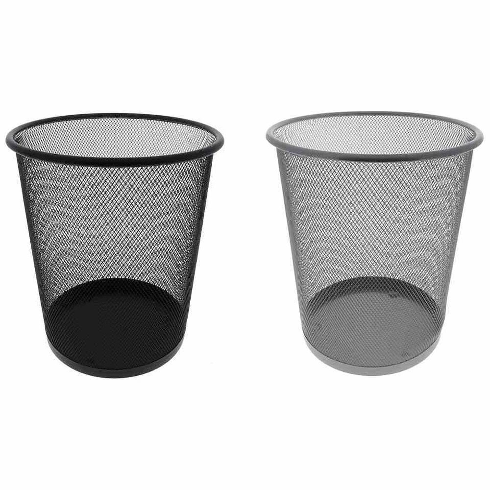 Metal Mesh Trash Bin (Assorted Colours)