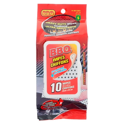 10pc Heavy Duty BBQ Wipes