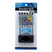 Ballpoint Black and Blue Pens 6PK