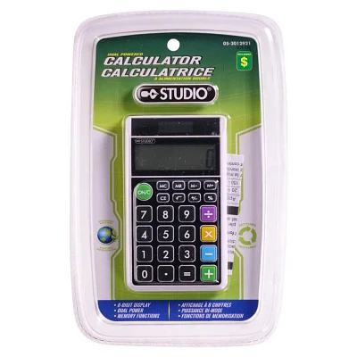 Calculatrice à alimentation double