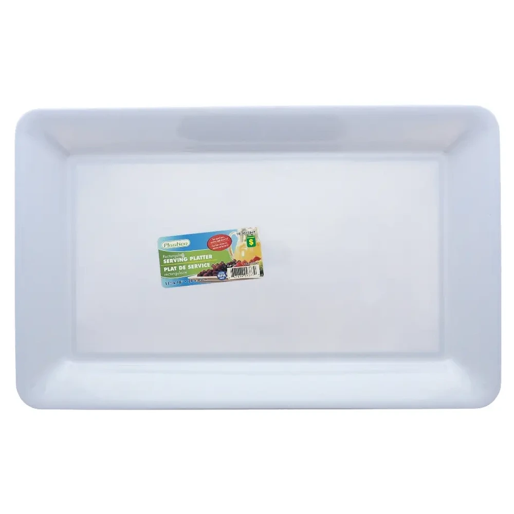 White Rectangular Platter