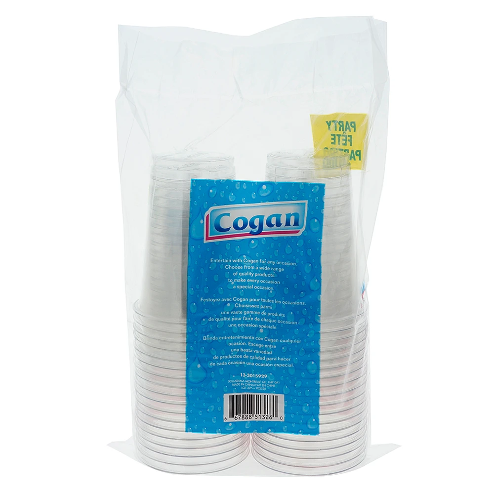 36Pk Plastic Clear Cups