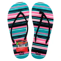 Ladies Printed "Nubuck Style" Flip Flop