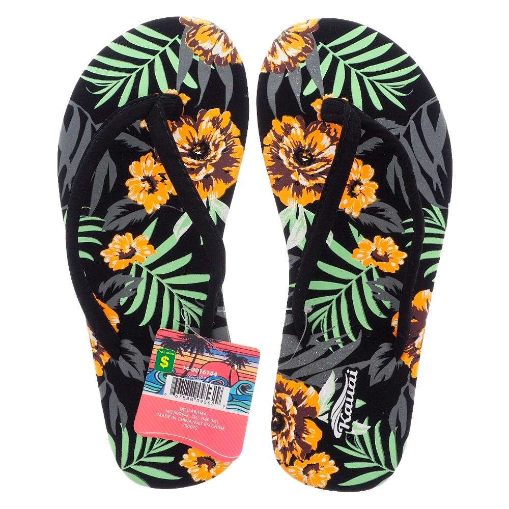 Ladies Printed "Nubuck Style" Flip Flop