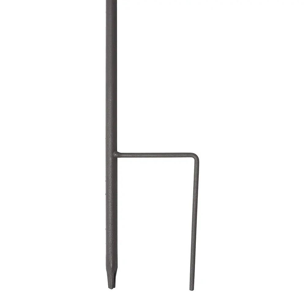 Metal Garden Stake With Double Hooks