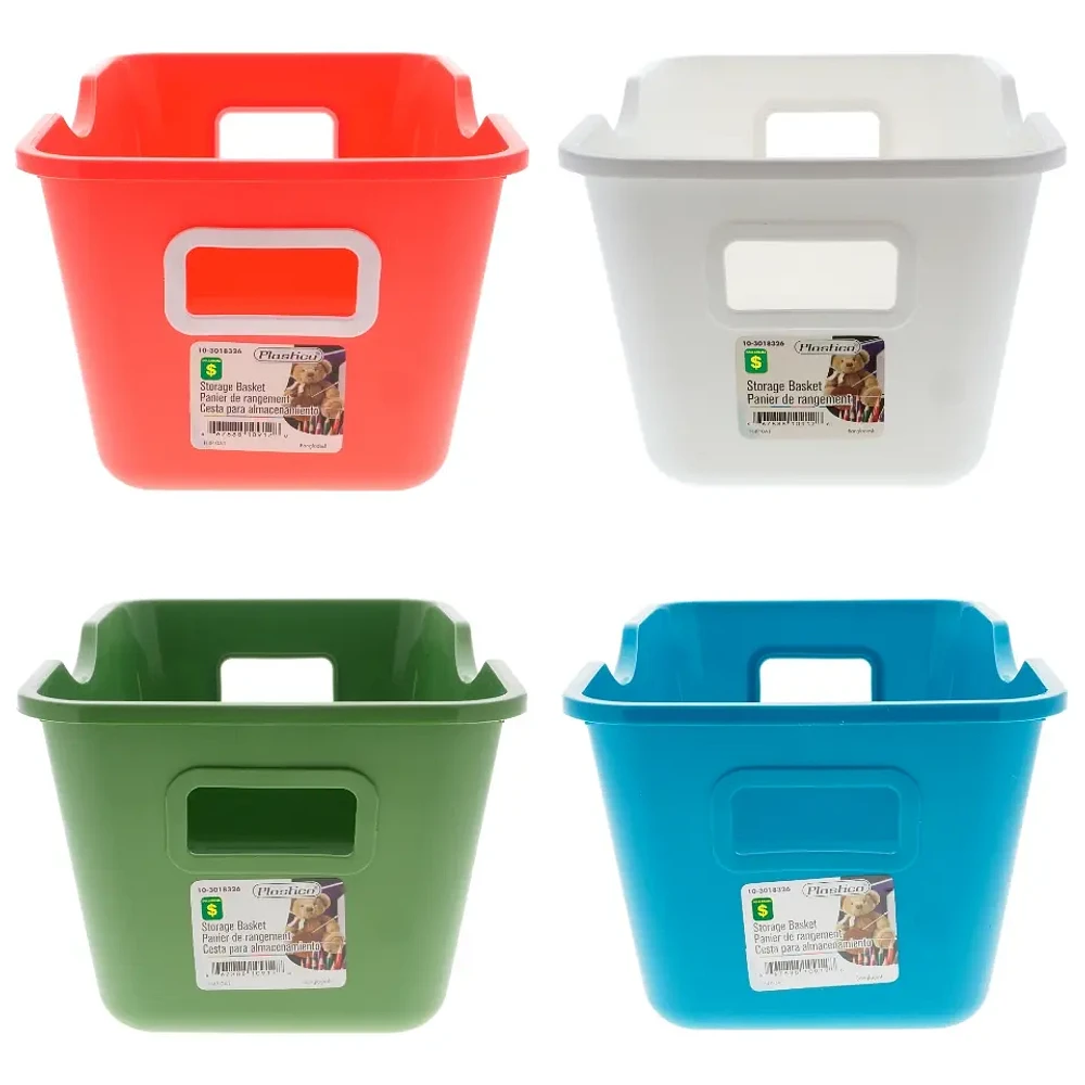 Storage Plastic Basket (Assorted Colours)