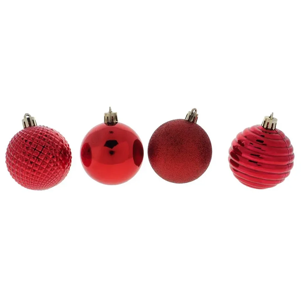 6Pk Red Tree balls