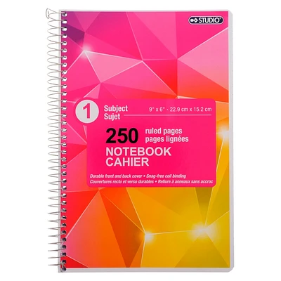 Spiral Notebook (Assorted Colours and Designs)