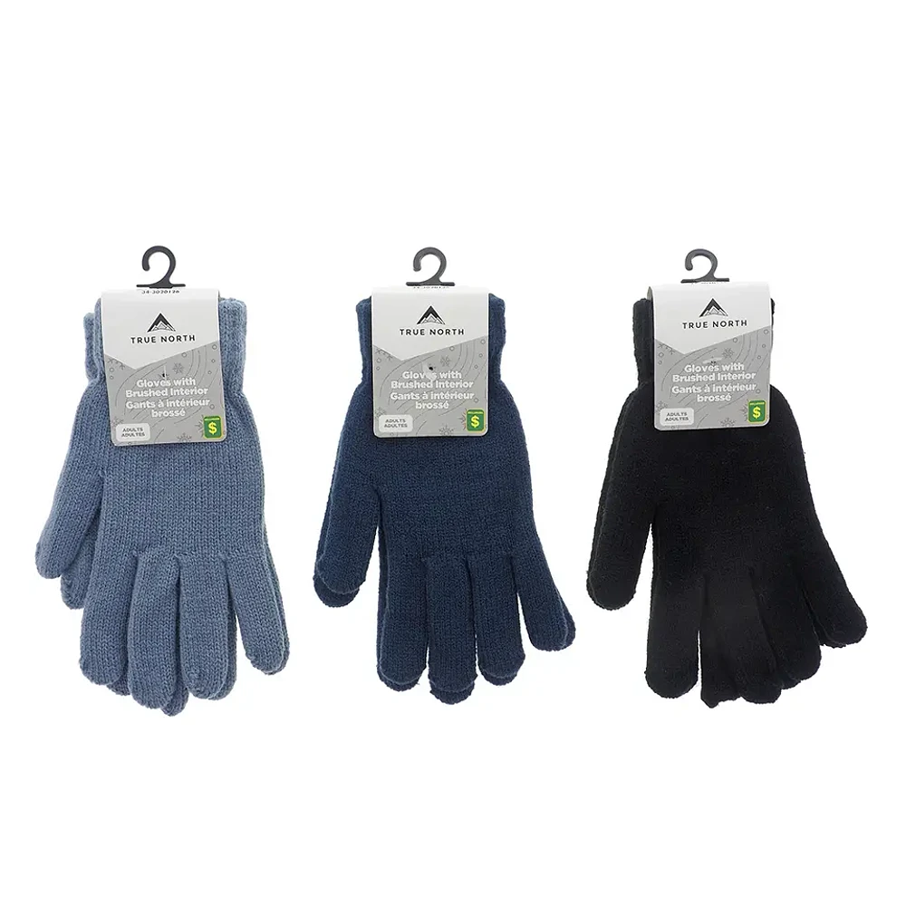 Gants en tricot d'acrylique pour femme