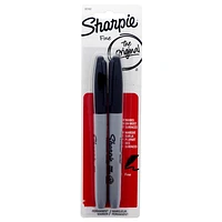 2PK Permanent Black Sharpie Markers