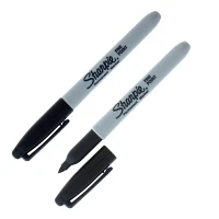 Paq. de 2 marqueurs noirs permanents Sharpie