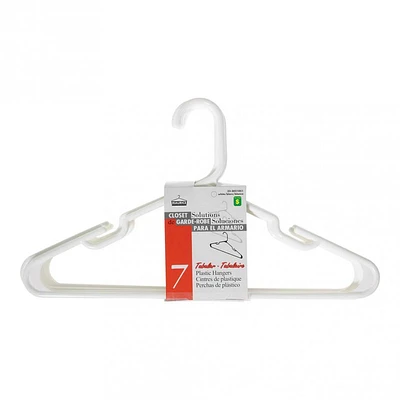 White Plastic Hangers 7PK