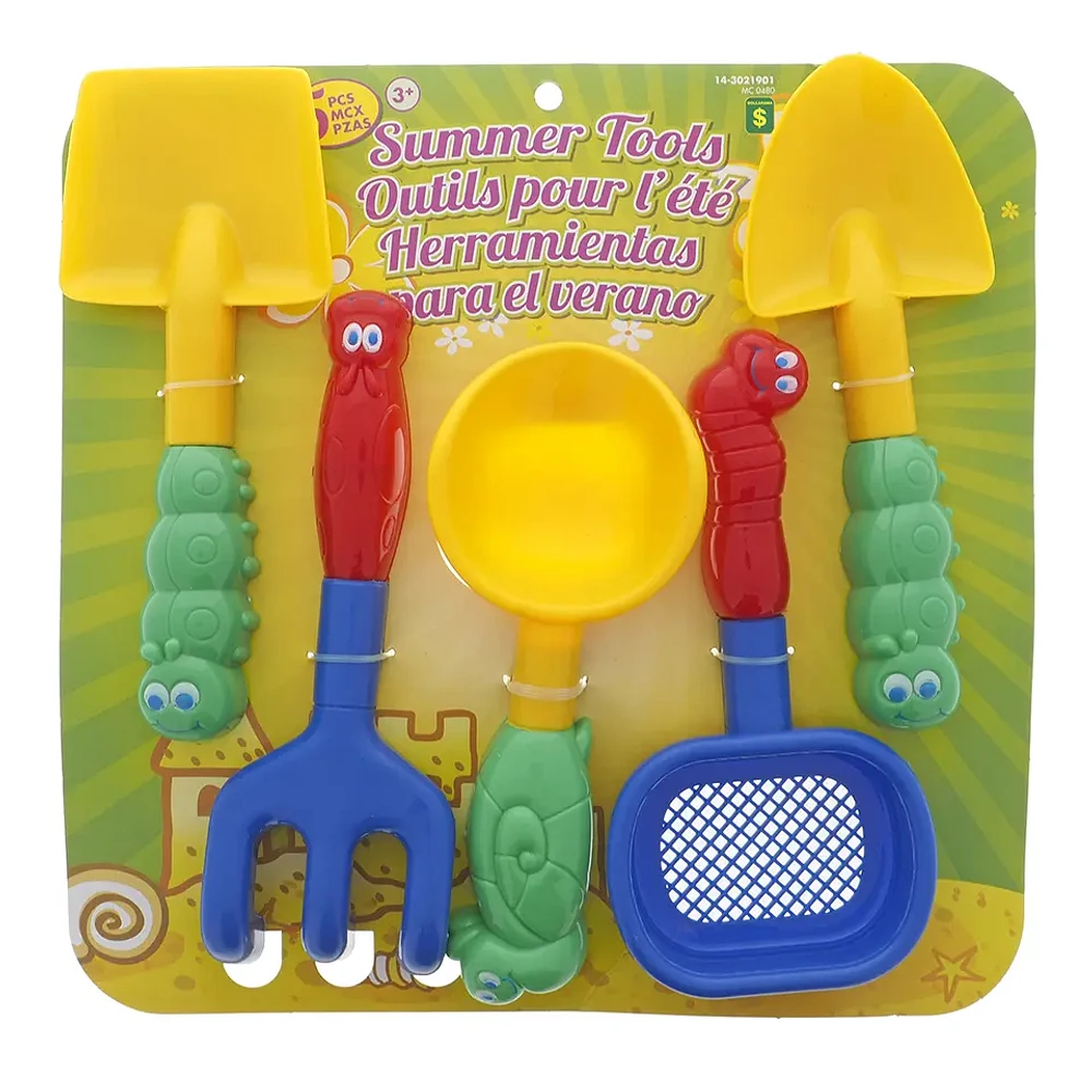 Ens. de 5 outils de plage