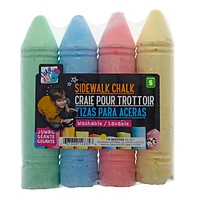 4Pk Jumbo Sidewalk Chalk