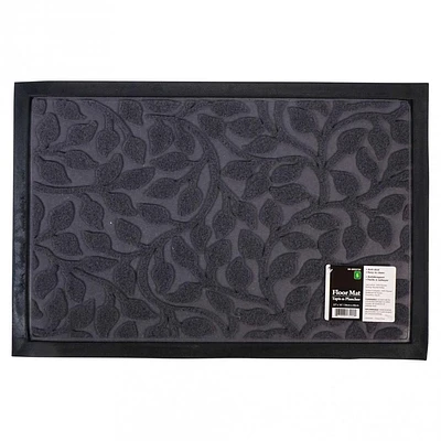 Embossed Floor Mat with Rubber Backing