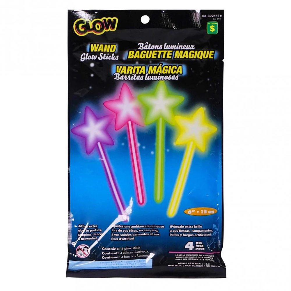 Glow Sticks 4PK (Assorted Colours and Shapes)